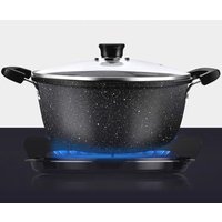 Universal Maifan Stone Soup Pot Non-stick Two Ears Kitchen Cooking Household with Lid Saucepan Stock Gas Induction Cooker