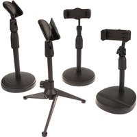 Adjustable Microphone Stand Desktop Tripod Mini Lightweight Portable Mic Clip Holder Bracket For Live