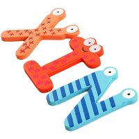 Cartoon Wooden Alphabet Number Magnets, ABC 123 Magnetic Fridge Stickers for Kids Preschool Learning, Spelling and Math Play