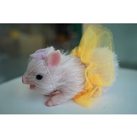 Poupée cochon réaliste de 4.5 pouces, lit de 11cm, accessoires en Silicone, jouet mignon et réaliste, jouets de décompression