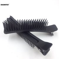 1-4pcs Salon Hair Clips Comb Wide Teeth Hairdressing Cutting Dying Hair Layering Clip Styling Clips Professional Barber shop