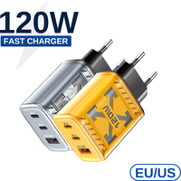 Multi Ports 120W Type C USB Fast Charging Charger Mobile Phone Adapter For iPhone Samsung Huawei Xiaomi PD Quick Charge Charger
