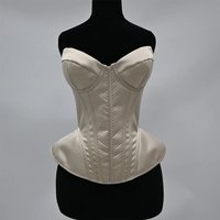 Women Luxury Corset Bustier With Cups Lace Up Boned Vintage Bodice Wedding Party Shaping Tops Stage Costume