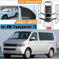 Car Sun Visor Cover For Volkswagen VW Transporter T5 LWB 2003~2015 Multivan Full Sunscreen Window Anti-UV Sunshades Accessories
