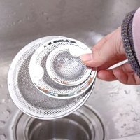 Kitchen Stainless Steel Mesh Sink Strainer Drain Hole Filter Food Slag Trap Filter Cleaner Bathroom Hair Catcher Stopper Plugs