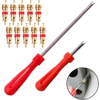 Portable Tire Valve Core Remover Installer Tool Removal Tool Bike Bicycle Car Motorcycle Tire Repair Tools Wrench Screwdriver