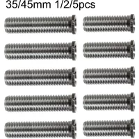 1/2/5pcs 35mm 45mm Kitchen Sink Basket Strainer Screws Stainless Steel Waste Threaded Screw Connector Kitchen Fixture Parts