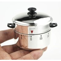 Stainless Steel Mechanical Kitchen Timer 60 Minute Countdown Cooking Baking Timer Rotating Dial Home Utility Gadget