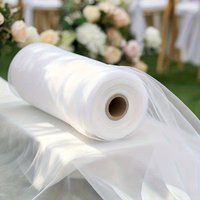 30cmX50m Tulle Roll Crystal Fabric Organza Roll Spool Wedding Decoration Birthday Party Baby Shower Wedding Accessories