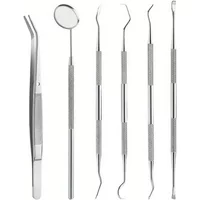 3-8P Stainless Steel Dentist Oral Tools Cleaning Flossing Tartar Removal Easy to Clean Not Easy to Break Dental Oral Mirror Care