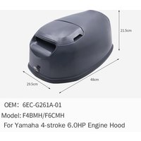Outboard Engine Housings Top Cover Engine Hood for Yamaha 4-stroke 6HP 6EC-G261A-01 F4BMH F6CMH