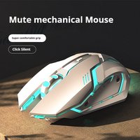 EWEADN Silent Wireless Gaming Mouse, Ultra-Quiet Clicks with Ergonomic Grip, Designed for Competitive Gaming and Office Work