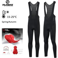 YKYWBIKE-Pantalon de cyclisme à séchage rapide pour homme, pantalon long de vélo Pro, pantalon à bretelles respirant cool, vélo VTT, conduite, serré, fjBIKE, automne