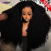 Jerry Curly 450 Density Glueless Lace Frontal Wig Human Hair Ready To Wear 360 HD Lace Frontal Wigs Pre Plucked Hair For Women