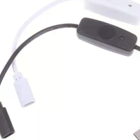 1Pcs USB-C To Type C Power Supply Cord 5V2A Short USB C Extension Cable With ON Off Switch For USB Fan LED Strips Desk Lamp