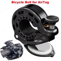 For AirTag Bicycle Bell Protective Holder Hidden Waterproof Cycling Horn Bike Bell Handlebar for Air tag Case Accessories 22-31.