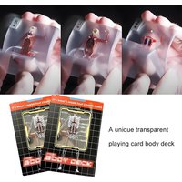 Funny Anatomy Poker Reusable Body Transparent Playing Cards Multi-Purpose Human Anatomy Playing Cards for Friend Gifts