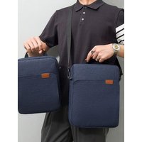 9/11/13.3 inch Simple Tablet Sleeve Case Universal Concealed Hand Strap Shoulder Bag Shockproof Wear-resistant Document Storage