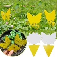 10-40PCS Sticky Traps Fruit Fly Trap Yellow Sticky Bug Trap for Indoor Outdoor Use Insect Pest Control Garden Strong Glue Plant