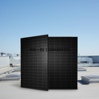 SOLAR 550W 600W All Black N-Type Mono Bifacial Half Cell Solar Panel 22% Efficiency for Solar Power System