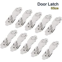 3/5Pcs Stainless Steel 2.3-4.3 Inch(58-110mm) Safety Padlock Door Latch Lock Hasp Staples Silvery Tone