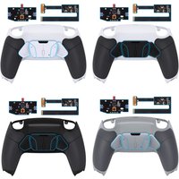 eXtremeRate Kit de remap RISE4 programmable à poignée caoutchoutée pour contrôleur PS5 BDM-010 et BDM-020, carte, coque arrière et boutons arrière