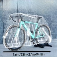 AliExpress NONE 2pcs Hot Style Universal Bicycle Cover, Durable Transparent Cover, Mountain Road Bicycle Dustproof Waterproof Dustproof Sun Rain