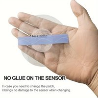 65pcs Freestyle Libre Sensor Covers, Latex-Free Adhesive for Libre 2, Precut CGM Tape, Waterproof, Strong Stick, Long-Term Use