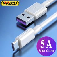NNBILI Super Fast Charge 5A USB Type C Cable For Samsung S21 S20 Ultra S10 S9 Plus Huawei P50 P40 Pro Phone Charging Wire Cable