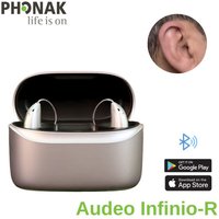 Phonak Audeo Infinio-R Hearing Aid 20 Channel RIC Rechargeable Bluetooth Wireless IP68 Waterproof Digital Computer Programmable