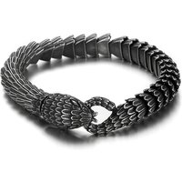 Vintage Snake Ouroboros Men Bracelets Stainless Steel Women Jewelry New in Top Quality Fashion Accessories Gifts Wholesale