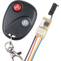 3.5V-12V Remote Control Relay Switch 433MHZ Receiver with Transmitter in Latched Mode for Micro Door Access Control System