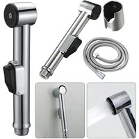 Handheld Hose Spray Shower Head Toilet Douche Bidet Head Bathroom Shower Stainless Steel Self Cleaning Sprayer Kit Adjustable