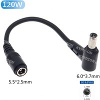 Laptop Adapter Charging Cable 5.5x2.5mm Female to 6.0x3.7mm Male Power Supply Cord for Asus GL703GS GX501GI GX501VI GM501GS