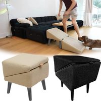 New Dog Ramp For Bed Foldable Dog Vehicle Stairs Footrest Stool Pet Stairs Multifunctional Non-Slip Cat Vehicle Ramp 30x30x35cm