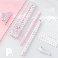 2pc/set INS Simplicity Korean Fashion Gel Pen Retro Lucky Clover Stationery Black Ink Gel Pen 0.5mm Writing Pen Student Supplies