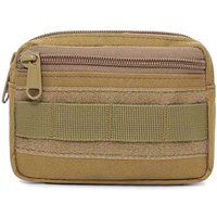 Men's Double Layer EDC MOLLE Pouch, Waist Belt Bag Fanny Pack for Outdoor Hiking & Camping Accessories