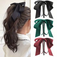 Ladies' fashionable and elegant bow hairpin. New style bow fringed hairpin with ribbons. High-end satin.Perfect gift