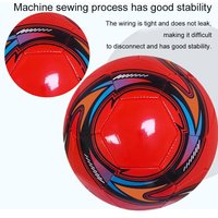 PU Leather Machine-stitched Football Ball Children Adults Professional Soccer Balls Waterproof Size 5 Portable Sports Blue