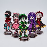 The Freak Circus TFC 10cm Acrylic Stand Keychain Pierrot Harlequin Double Sided HD Chibi Otome Game Maid Desk Decor Fan Gift