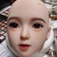 novice makeup artist special copy painting introductory practice stage makeup dummy head same imitation silicone