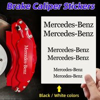 6pcs Car Caliper Sticker Wheel Hub Decals Decoration For Mercedes Benz AMG W203 W206 W220 W205 W211 W212 W201 W210 W108 W168