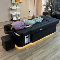 The latest model of 2025 Modern Beauty Salon Back Lift Hair Washing Massage Head Spa Foot Pedicure Shampoo Bed