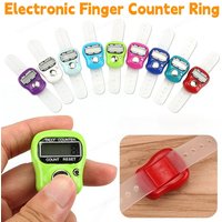 Mini Finger Counter Islamic Bead 5 Digital LED Electronic Handheld Tally Counter Clicker Counter Ring