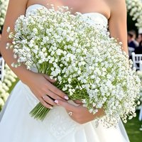900 Flowers, 30 Stems, Breathable Artificial Bouquet, 30 Bunches of Simulated White Baby's Breath, Perfect for Wedding Decoration, Banquet Table Setting, Hotel Decoration, Party Decoration, Floral