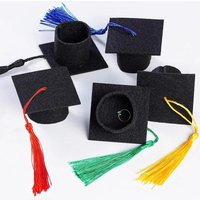 12 Pieces Mini Graduation Cap Class Of 2026 Mini Graduation Hats Black Grad Cap