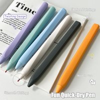 1 Pack Creative Rotating Gel Pen 0.5mm Fun Quick-Dry Low Center of Gravity Minimalist Black Pen Free Twisting for Study & Office