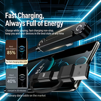 65W USB-A & 240W USB-C Fast Charging Built-In Phone Stand, Foldable Hold Data Cable, Super Fast Charger Elbow for iPhone 14-17