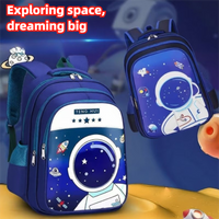 2026 Astronaut School Bag for Boys – Waterproof Large Capacity Kids Backpack with Spine Protection