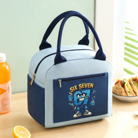 67 Six Seven Lunch Bag Thermal Cooler Boys Girl Kawaii Steal A Brainrot Lunch Box Large Capacity Picnic Office School Bento Gift